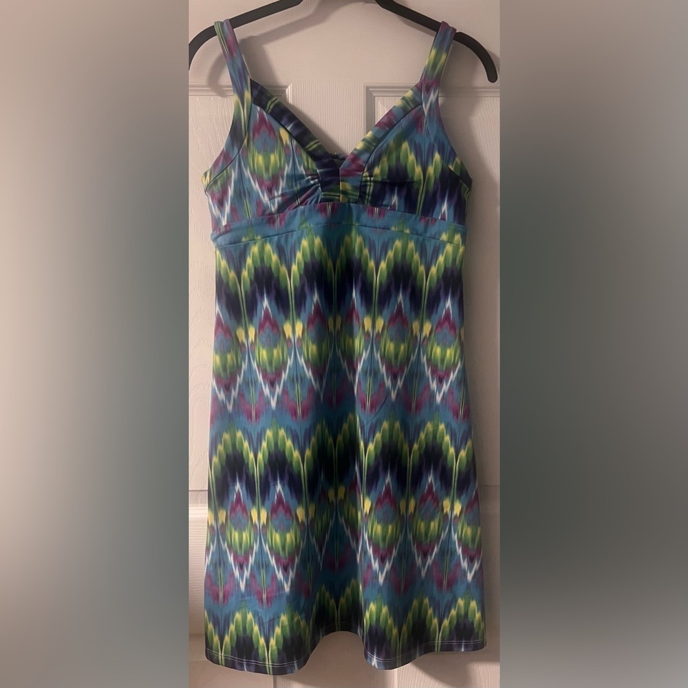 Women's Tehama Sleeveless Multicolored Psychedelic Style Dress